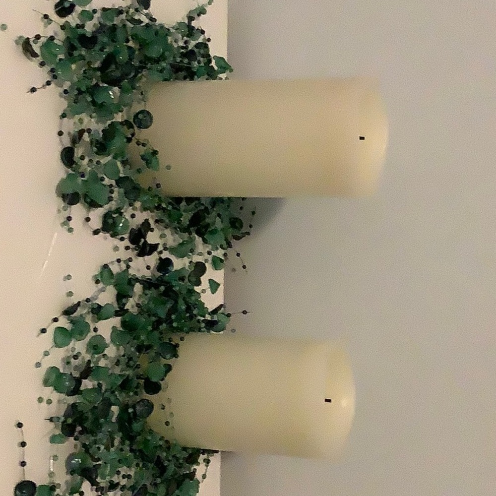 Glowing White Candles
